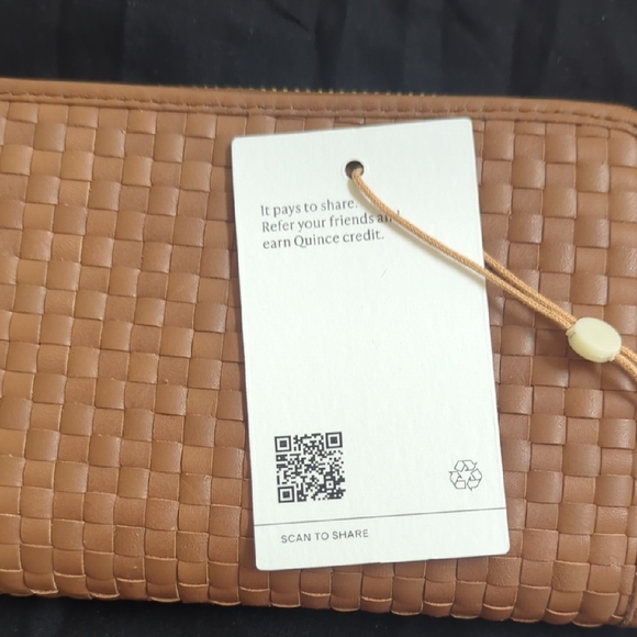 Quince Brown Woven Wallet - Picture 9 of 10